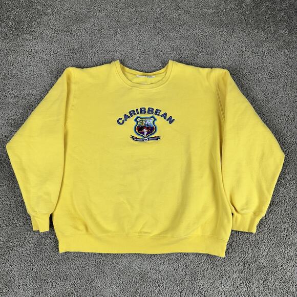 Princess Cruises Sweatshirt Mens XL Crewneck Pullover Embroidered Caribbean - Picture 1 of 10